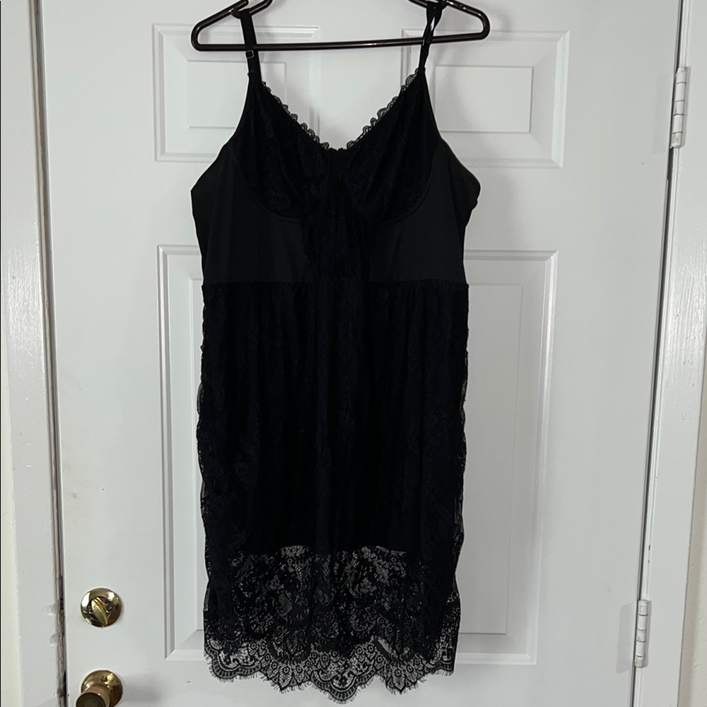 SHEIN Black Lace Chemise/Dress